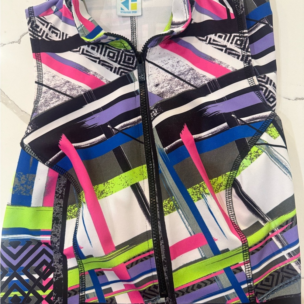Multicolor Geometric Print Dress - Picture 3 of 3